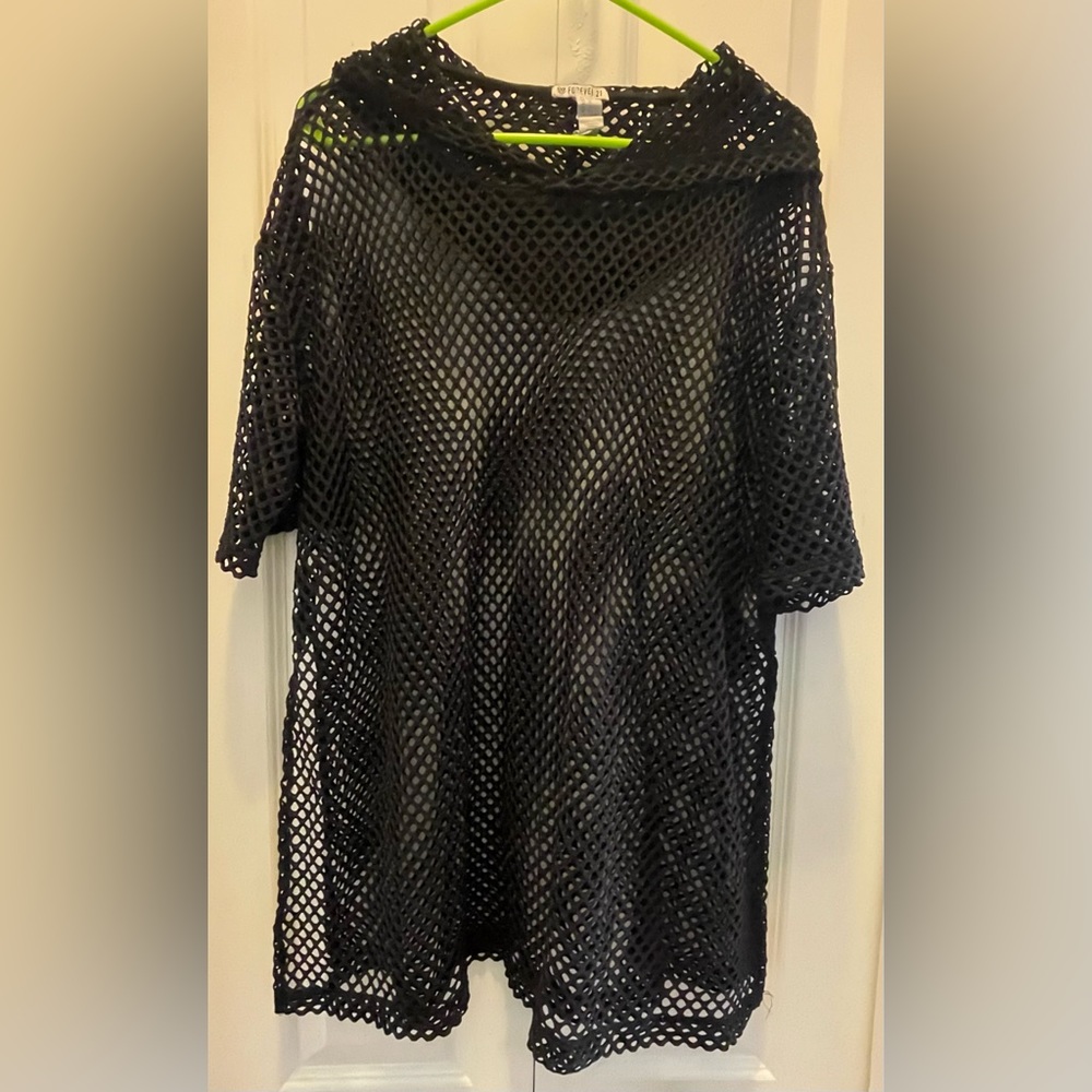 Forever 21 swim covered up with hoodie Large